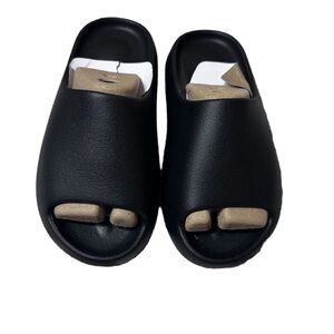 Black   YS-01  Slide sandals